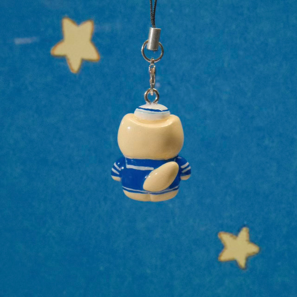 Stranger Things Inspired Handmade Beaten Strong Steve Kitty Charm/Keychain