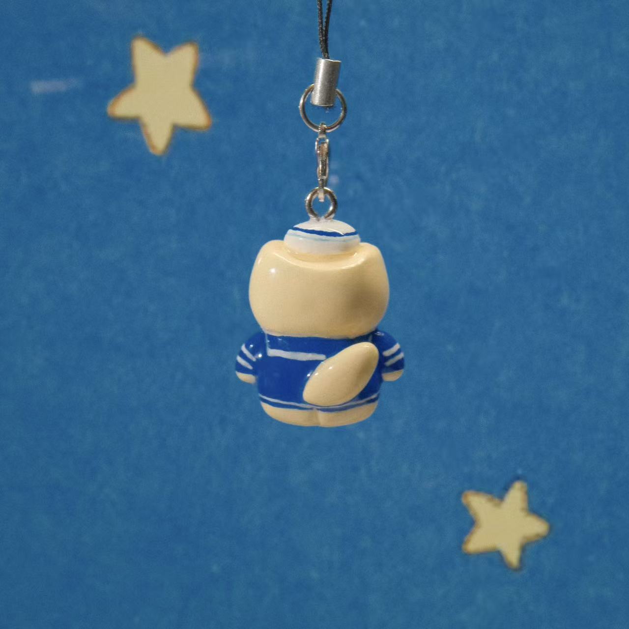 Stranger Things Inspired Handmade Beaten Strong Steve Kitty Charm/Keychain