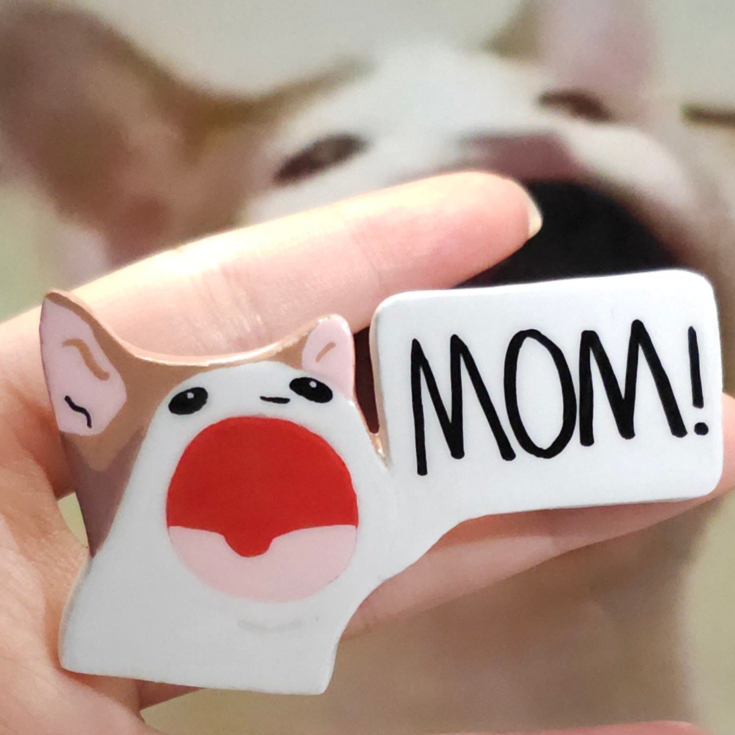 Personalised Shouting Cat Fridge Magnet