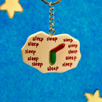 I Like Sleeping & You Like Drinking Cute Matching Charm/Keychain Set