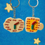 I Like Sleeping & You Like Drinking Cute Matching Charm/Keychain Set