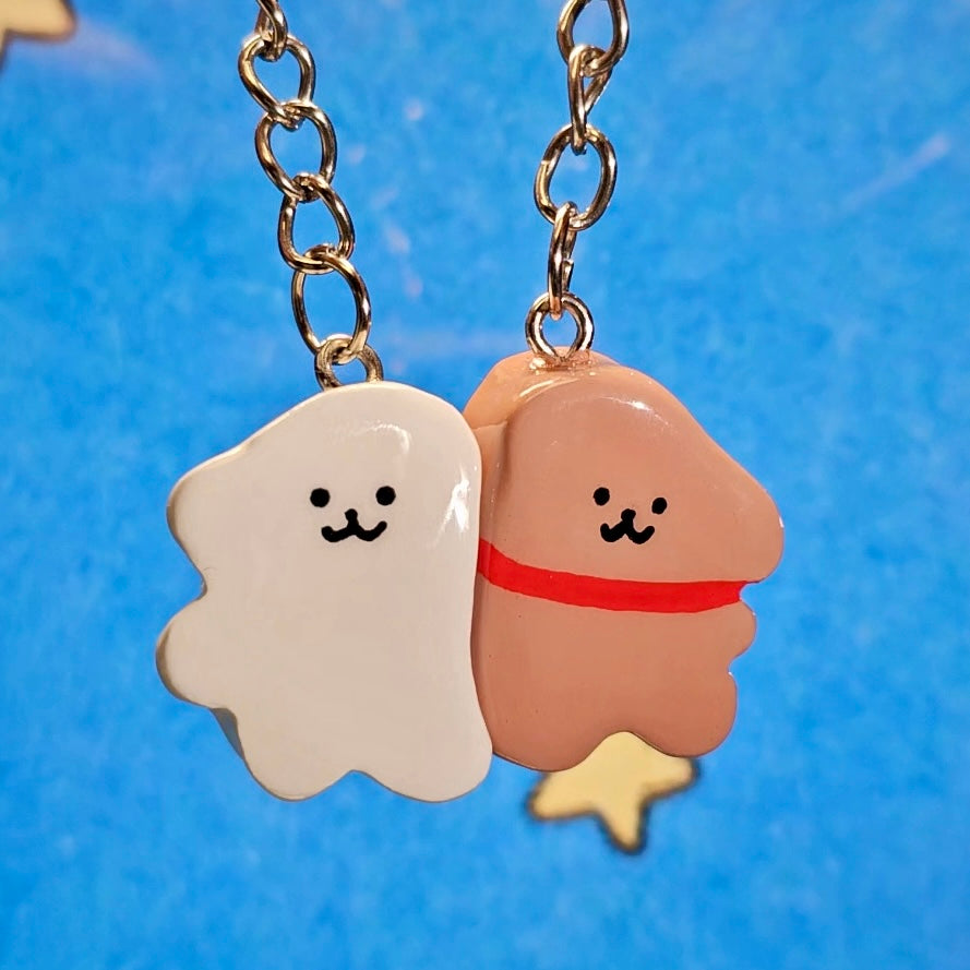 Magnetic Puppy Couple Keychain/Charm