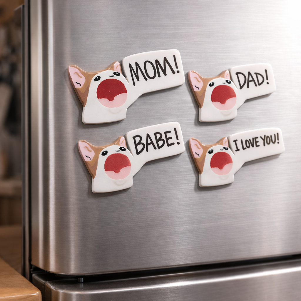 Personalised Shouting Cat Fridge Magnet