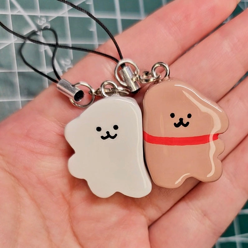Magnetic Puppy Couple Keychain/Charm