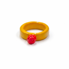 Little Boy & Red Rose Ring Set