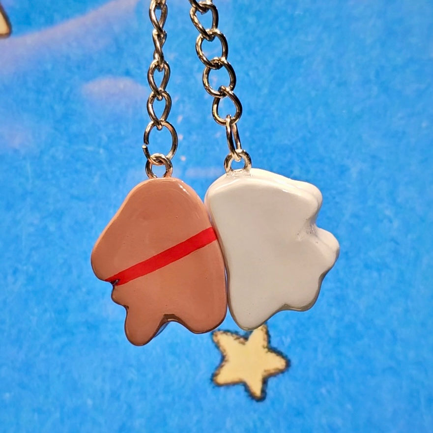 Magnetic Puppy Couple Keychain/Charm