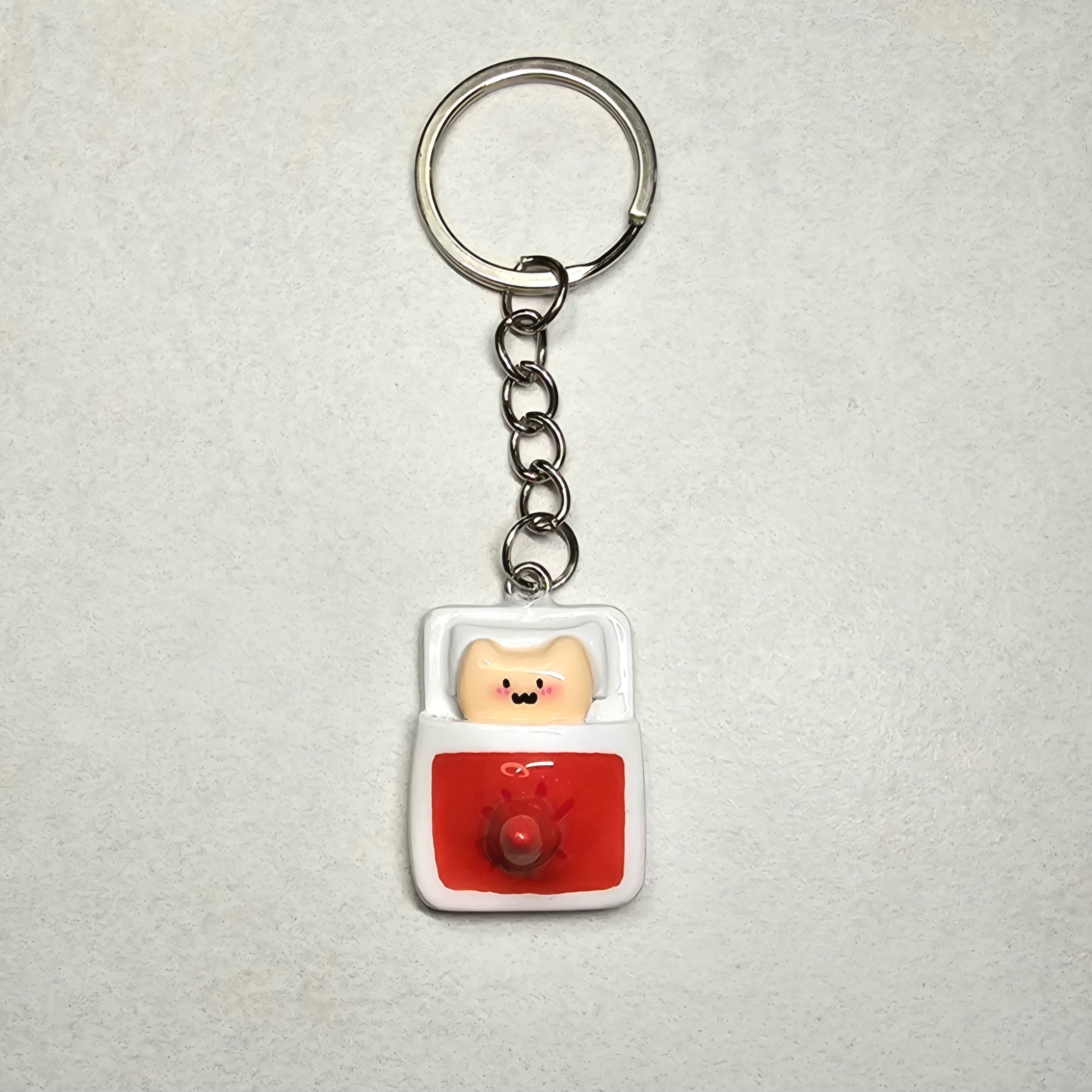 Personalised Funny Cat Keychain/Charm