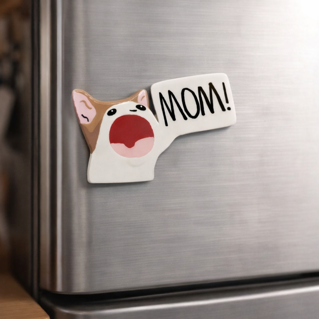 Personalised Shouting Cat Fridge Magnet