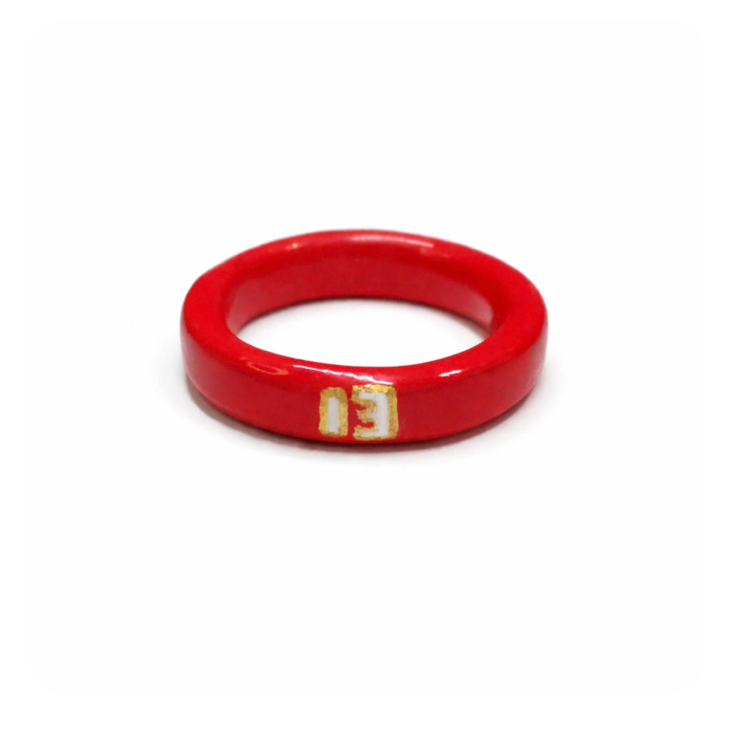 Personalised Lucky Number Ring Set
