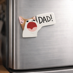 Personalised Shouting Cat Fridge Magnet