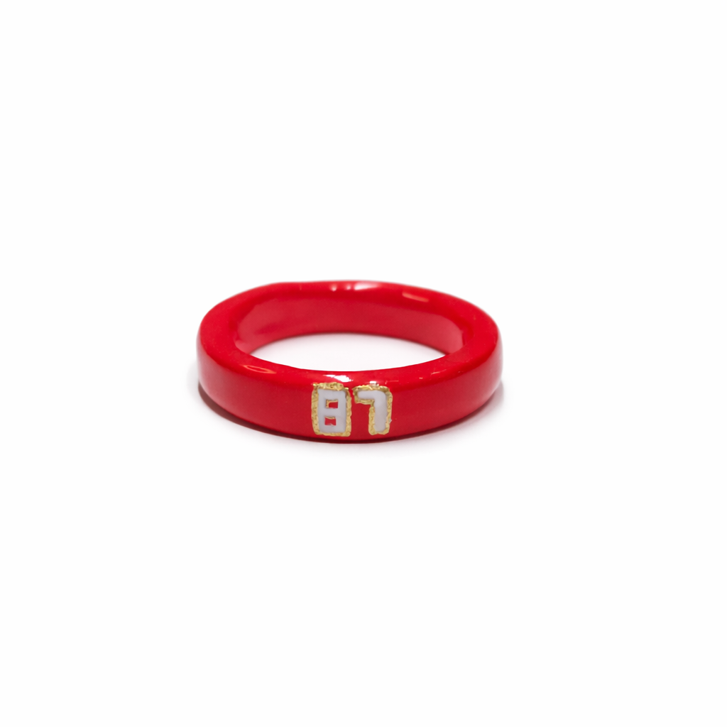 Personalised Lucky Number Ring Set
