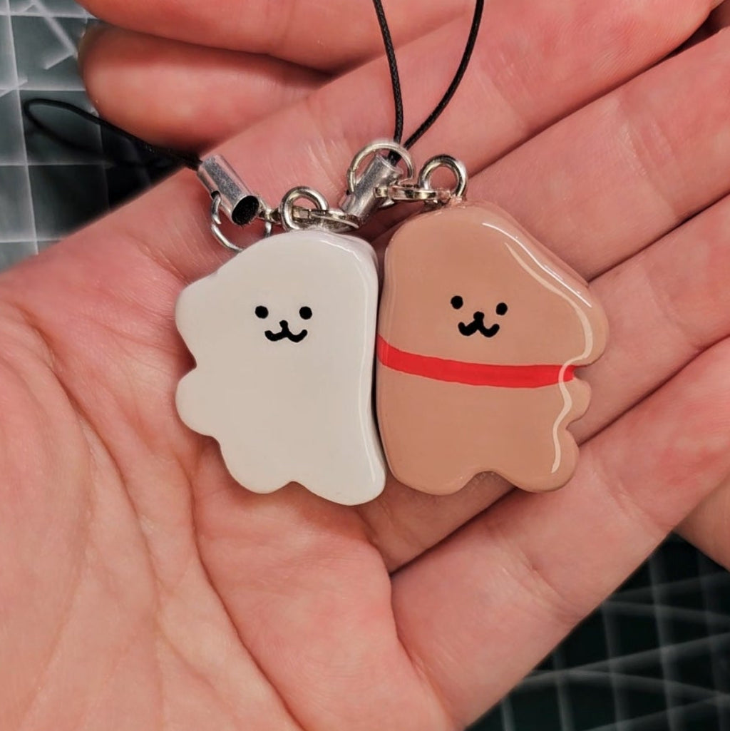 Magnetic Puppy Couple Keychain/Charm