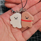 Magnetic Puppy Couple Keychain/Charm