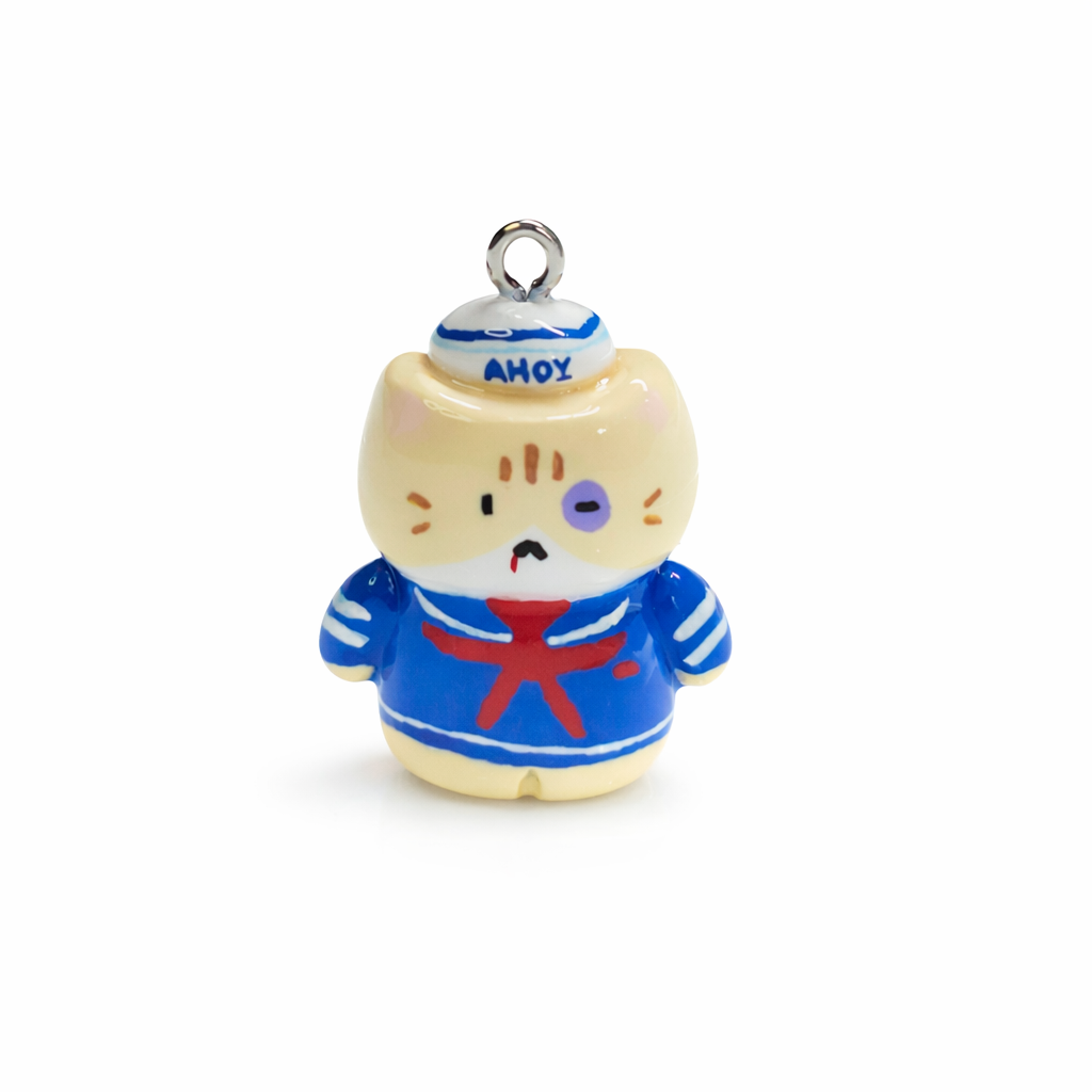 Stranger Things Inspired Handmade Beaten Strong Steve Kitty Charm/Keychain
