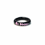 Personalised Y2K Black-Pink Self Love Statement Ring